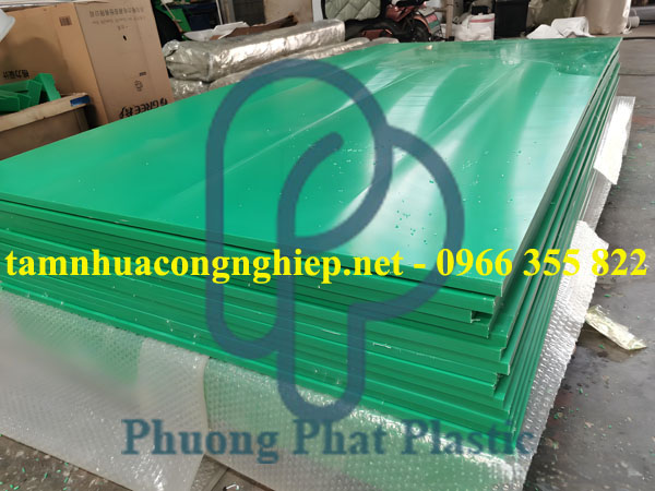 TẤM HDPE HÀN QUỐC 25MM MÀU XANH